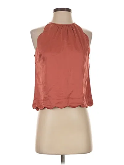 Pre-owned Monteau Sleeveless Blouse In Orange