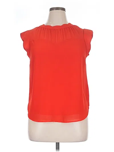 Pre-owned Monteau Sleeveless Blouse In Orange