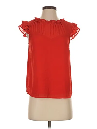 Pre-owned Monteau Sleeveless Blouse In Red