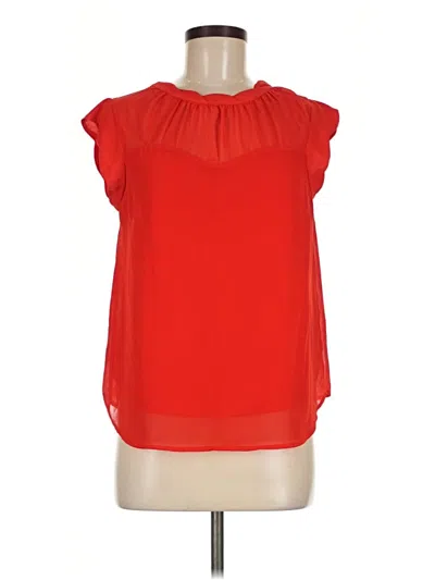 Pre-owned Monteau Sleeveless Blouse In Red