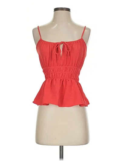 Pre-owned Monteau Sleeveless Blouse In Red