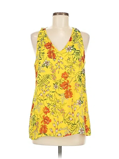 Pre-owned Monteau Sleeveless Blouse In Yellow