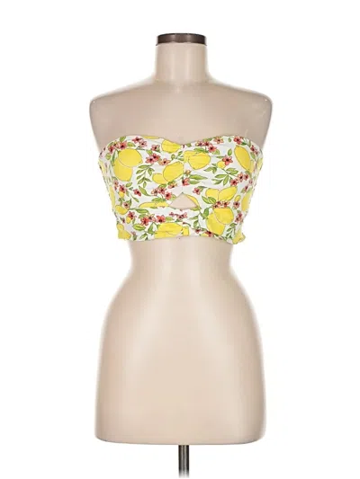 Pre-owned Monteau Sleeveless Blouse In Yellow