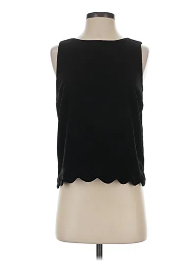 Pre-owned Monteau Sleeveless Top Black Sweetheart Neckline Tops