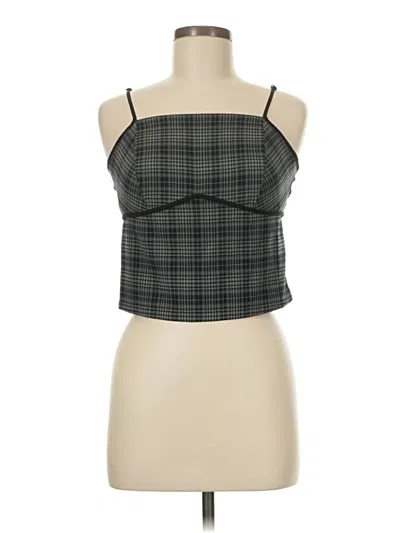 Pre-owned Monteau Sleeveless Top Green Square Neckline Tops