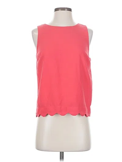 Pre-owned Monteau Sleeveless Top Pink Halter Neckline Tops