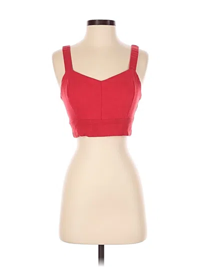 Pre-owned Monteau Sleeveless Top Red Sweetheart Neckline Tops