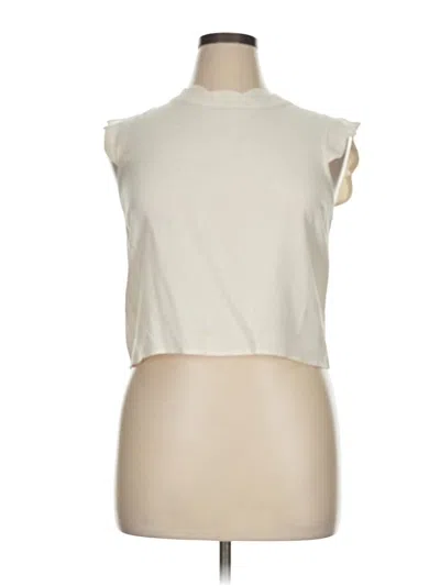 Pre-owned Monteau Sleeveless T-shirt In White