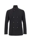 Montecore Aerotwill Double-breasted Jacket In Black