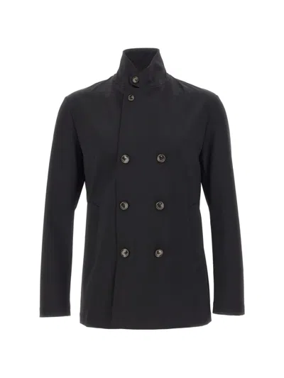 Montecore Aerotwill Double-breasted Jacket In Black
