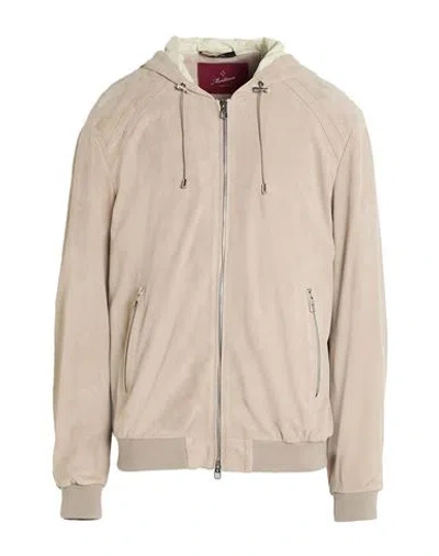 Montecore Beyond Time Man Jacket Beige Size 46 Lambskin In Brown