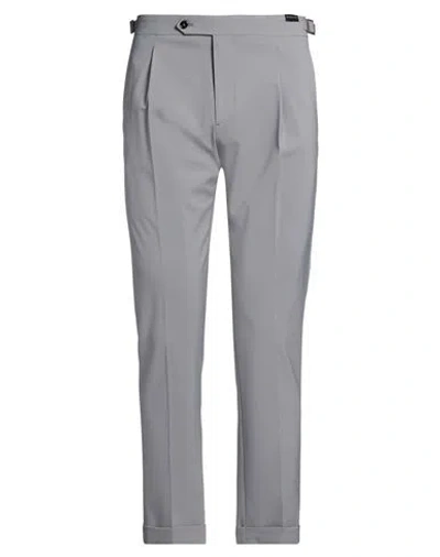 MONTECORE MONTECORE BEYOND TIME MAN PANTS GREY SIZE 34 POLYESTER, POLYURETHANE