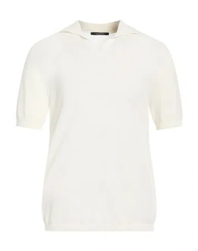 Montecore Beyond Time Man Polo Shirt Ivory Size 40 Cotton In White