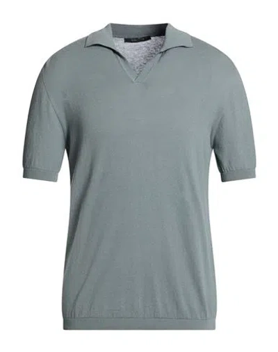 Montecore Beyond Time Man Polo Shirt Lead Size 40 Cotton In Gray