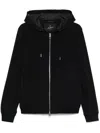 Montecore Black Polyester Jacket With Hood In Black