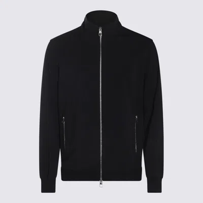Montecore Blue Casual Jacket In Black