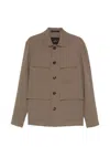 Montecore Button-fastening Flap-pockets Jacket In Green
