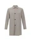 Montecore Button-fastening Wool Jacket In Gray