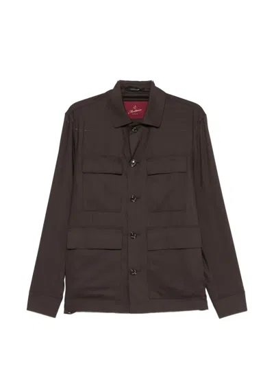 Montecore Buttoned Pocket Jacket In Brown