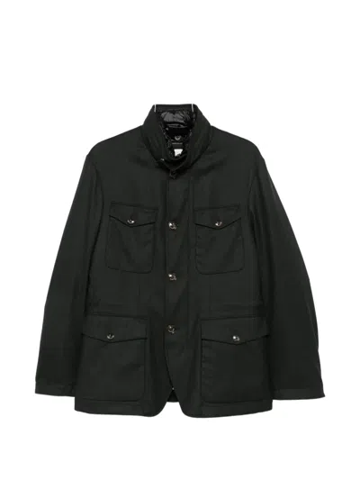 Montecore Button-fastening Field Jacket In Green