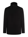 Montecore High-neck Zip-front Jacket In Black