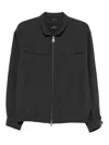 Montecore Patch Pocket Zip Jacket In Gray