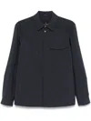 Montecore Classic-collar Shirt Jacket In Blue