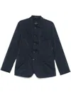 Montecore Classic-collar Shirt Jacket In Blue