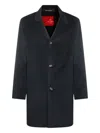Montecore Button-fastening Lapel-collar Coat In Blue