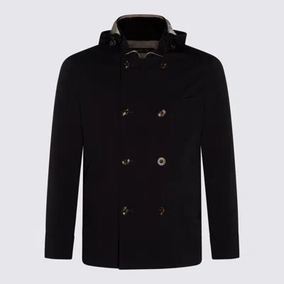 Montecore Coats Blue And Green In Black