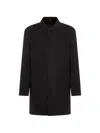 Montecore Collared Coat In Black