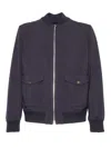 Montecore Contemporary Black Casual Jacket In Blue