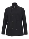Montecore Crepe-texture Jacket In Black