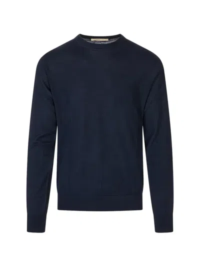 Montecore Crew-neck Long-sleeves Sweater In Blue