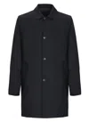 Montecore Dark Blue Wool Buttoned Jacket In Blue