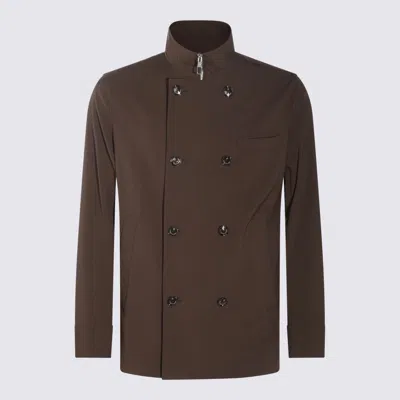 Montecore Dark Brown Casual Jacket In Caffe