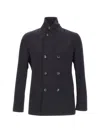 Montecore Double-breasted Button-fastening Jacket In Blue
