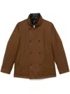 Montecore Double Breasted Down Jacket In Brown
