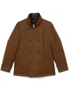 Montecore Double Breasted Down Jacket In Brown