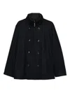Montecore Double-breasted Padded Jacket In Blue