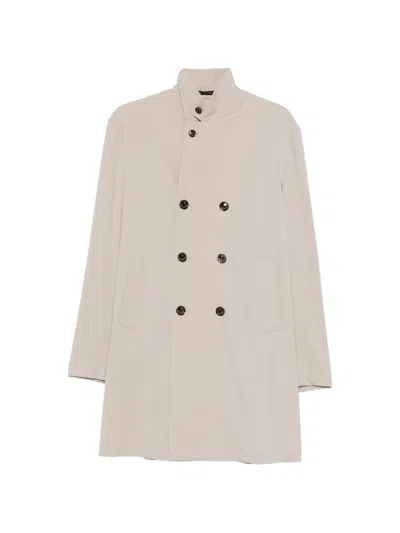 Montecore Double-breasted Trench Coat In Gold