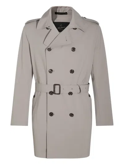 Montecore Double-breasted Trench Coat In Beige