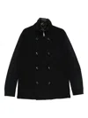 Montecore Double-breasted Zip-front Jacket In Blue
