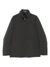 Montecore Double-breasted Zip-front Jacket In Gray