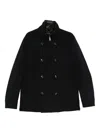 Montecore Double-breasted Zip-front Jacket In Blue
