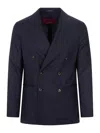 Montecore Double-breasted Jacket In Blue
