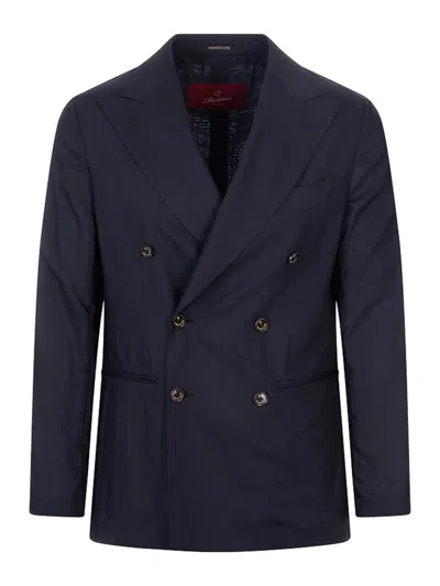 Montecore Double-breasted Jacket In Blue