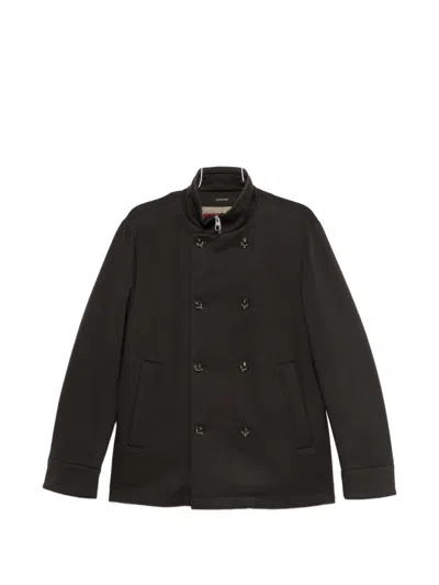 Montecore Double-breasted Jacket In Black