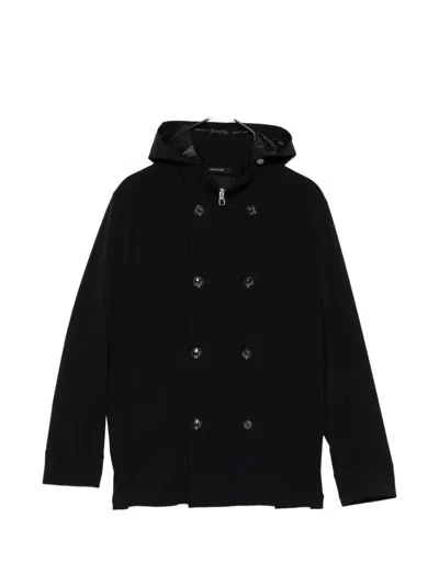 MONTECORE DOUBLE-BREASTED JACKET WITH HOOD