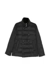 Montecore Double-breasted Quilted Jacket In Black